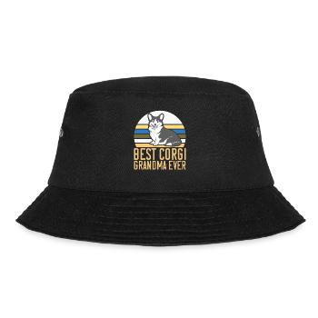 Corgi Gifts for Corgi Lovers - Bucket Hat - black - Front - Lela (165cm)