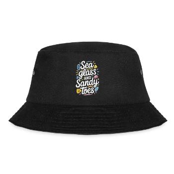 Seeglas-jäger Sammeln Meeresschätze - Bucket Hat - Schwarz - Vorne - Lela (165cm)