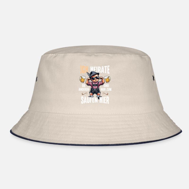 Junggesellenabschied Männer T-Shirt JGA Poltern Bucket Hat