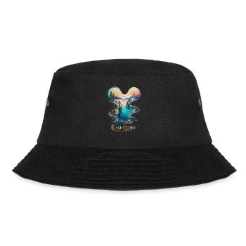 Comer See Ikonische italienische Schönheit Reise - Bucket Hat - Schwarz - Vorne - Lela (165cm)