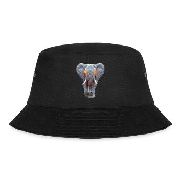 Elefant - Bucket Hat - Schwarz - Vorne - Lela (165cm)
