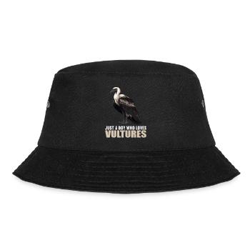Vulture Geier - Bucket Hat - Schwarz - Vorne - Lela (165cm)