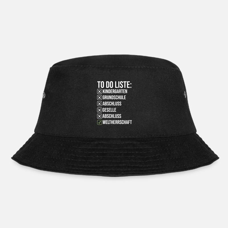 Abschluss Prüfung Schulabschluss Geschenk - Bucket Hat - Schwarz