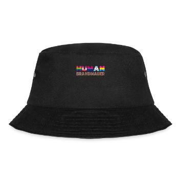 Human Brandmauer - Bucket Hat - Schwarz - Vorne - Lela (165cm)