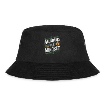 Abundance is a state of mind Quote - Bucket Hat - black - Front - Lela (165cm)