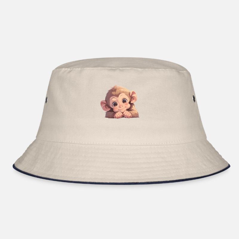 Macaque Macaque Bucket Hat
