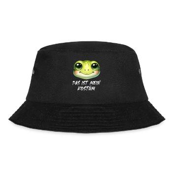Karneval Party DAS IST MEIN FROSCHKOSTÜM Lustiges - Bucket Hat - Schwarz - Vorne - Lela (165cm)