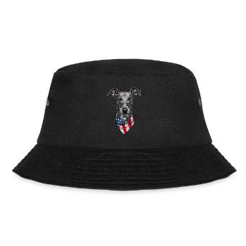 Windhund - Bucket Hat - Schwarz - Vorne - Lela (165cm)