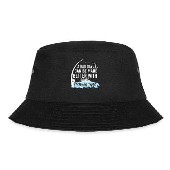Have a Better Day With Fishing - Bucket Hat - black - Front - Lela (165cm)