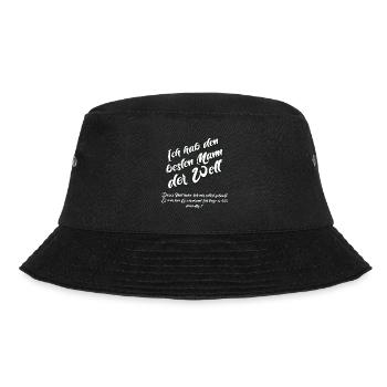Ich habe den besten Mann der Welt - Bucket Hat - Schwarz - Vorne - Lela (165cm)