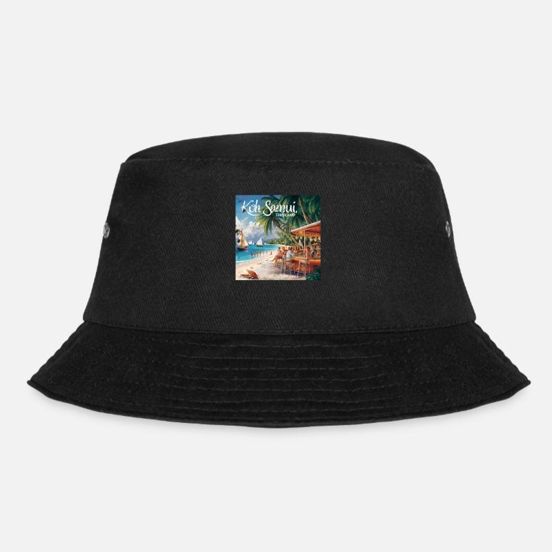 Koh Samui Thailand - Bucket Hat - Schwarz