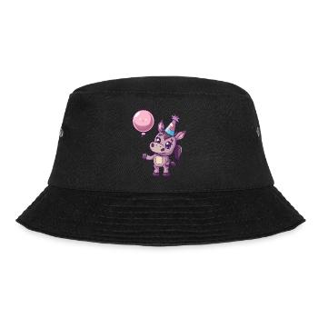 Esel Geburtstag Baby - Bucket Hat - Schwarz - Vorne - Lela (165cm)