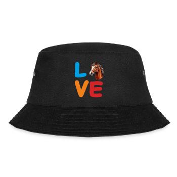 LOVE PFERD - Bucket Hat - Schwarz - Vorne - Lela (165cm)