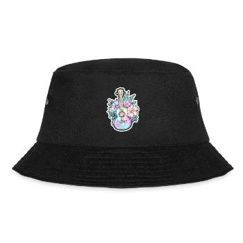Ukulele Comic Style - Bucket Hat - black - Front - Lela (165cm)