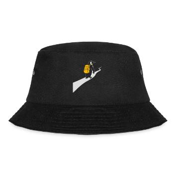 Pinguin hiking Hiking Hiker Abenteuer - Bucket Hat - Schwarz - Vorne - Lela (165cm)