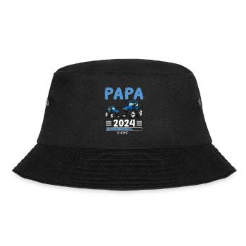 Papa 2024 Werdender Papa Vater Traktor - Bucket Hat - Schwarz - Vorne - Lela (165cm)