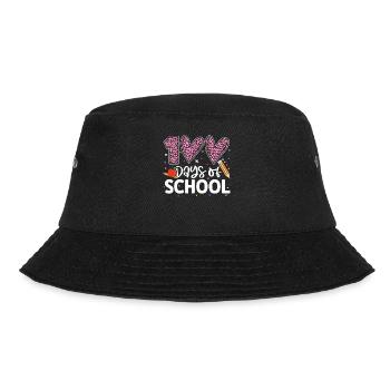 100 Days of School Funny Hundredth Day Of School - Bucket Hat - black - Front - Lela (165cm)
