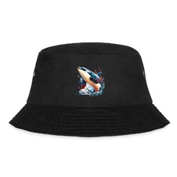 Orca Schwertwal - Bucket Hat - Schwarz - Vorne - Lela (165cm)