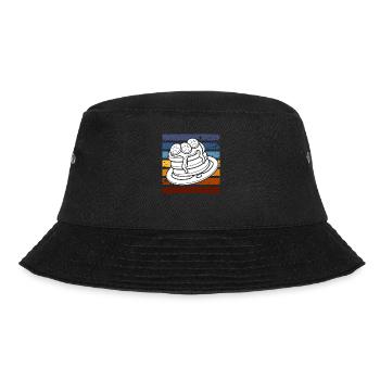 Retro Pancakes Breakfast Indulgence - Bucket Hat - black - Front - Lela (165cm)