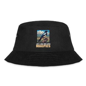Magpies Magpie - Bucket Hat - black - Front - Lela (165cm)