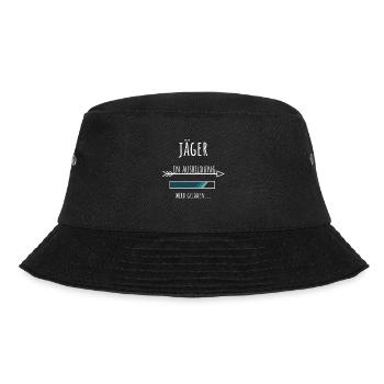 Jäger Ausbildung Jagdschein Beruf Geschenk - Bucket Hat - Schwarz - Vorne - Lela (165cm)