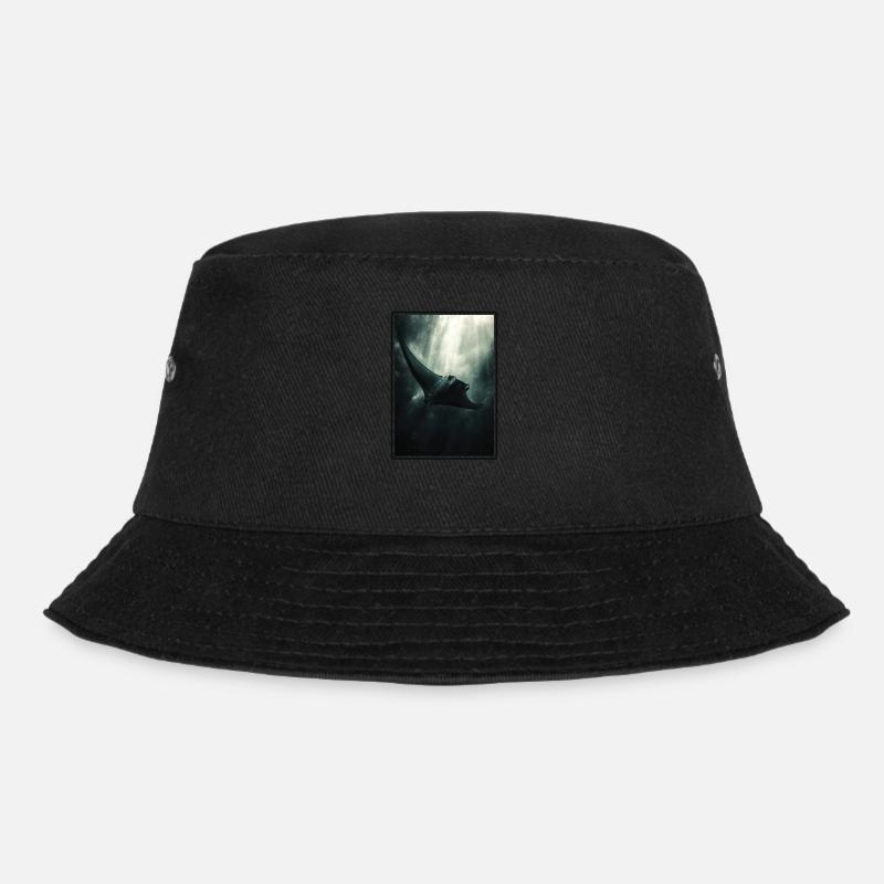 Mantas Manta Rochen - Bucket Hat - Schwarz
