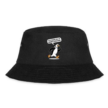 Motif pingouin marathonien - Bob - noir - Devant - Lela (165cm)