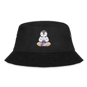 Judo Penguin Meditation Masterful - Bucket Hat - black - Front - Lela (165cm)