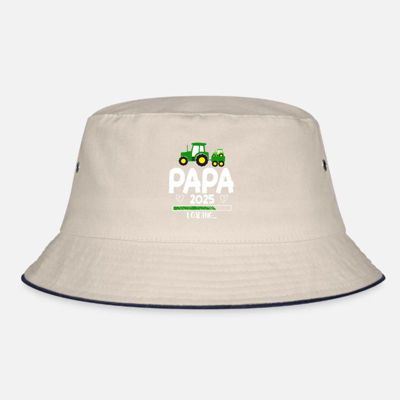 Papa 2025 Traktor Werdender Papa Bucket Hat