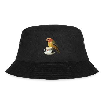 Finch Bird Kaffee - Bucket Hat - Schwarz - Vorne - Lela (165cm)