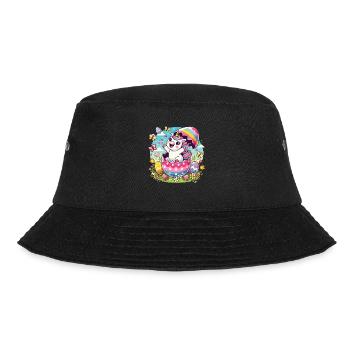 Easter Happy Easter Easter Bunny Easter Egg Spring - Bucket Hat - black - Front - Lela (165cm)