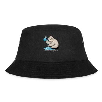 Aquarius Sloth: Do It Your Way - Bucket Hat - black - Front - Lela (165cm)