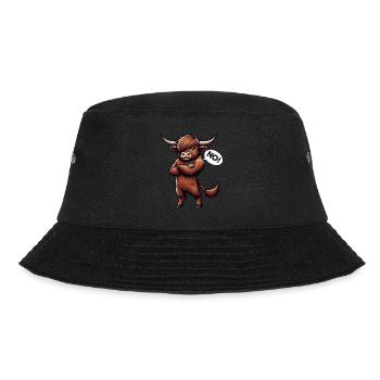 Scottish Highland Cow Scotland Farm - Bucket Hat - black - Front - Lela (165cm)
