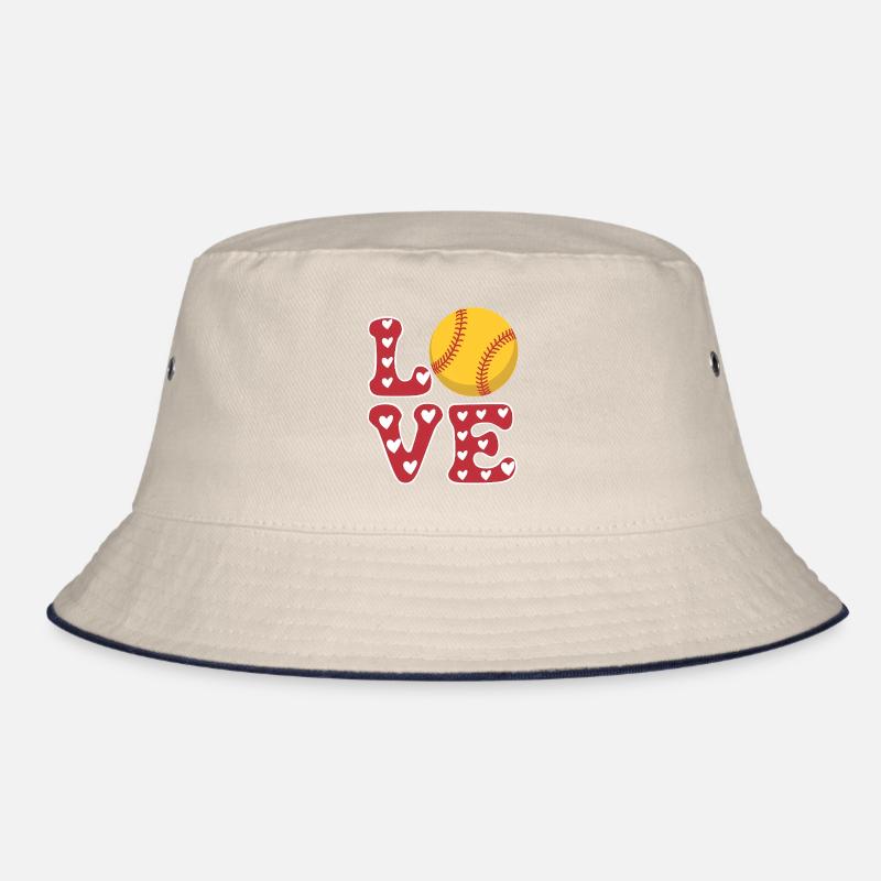 Softball Softballspieler Süßes Softball Geschenk Bucket Hat