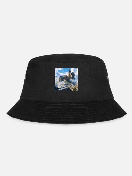 Mittelalterliche Burg - Bucket Hat - Schwarz