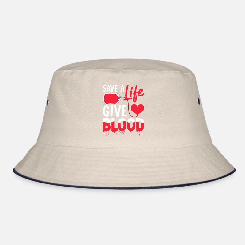 Blutspende rettet Leben Bucket Hat