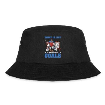 What Is Life Without Goals 35 - Bucket Hat - Schwarz - Vorne - Lela (165cm)
