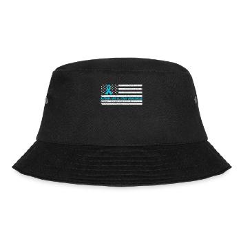 Sensibilisation à l’asthme et aux allergies Drapeau des États-Unis Ruban gris - Bob - noir - Devant - Lela (165cm)