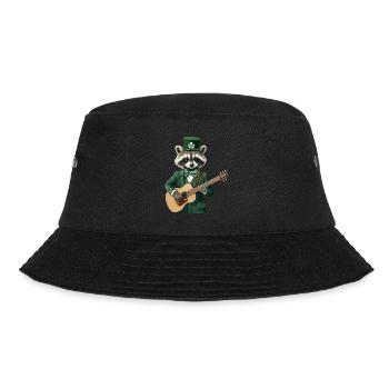 Waschbär - Bucket Hat - Schwarz - Vorne - Lela (165cm)