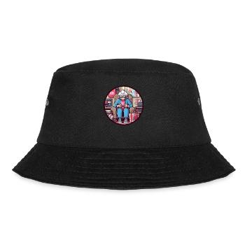 Gamer Oma - Bucket Hat - Schwarz - Vorne - Lela (165cm)