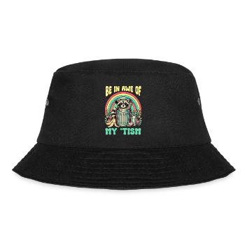 Be In Awe Of My 'Tism Autistic Raccoons - Bucket Hat - black - Front - Lela (165cm)
