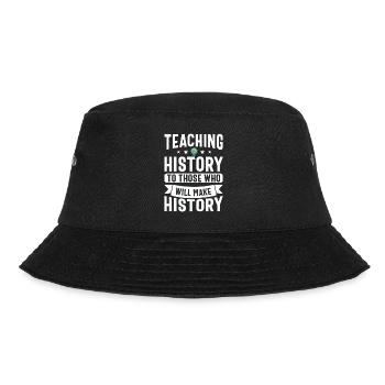 Geschichtslehrer Wertschätzung Geschichtsunterrich - Bucket Hat - Schwarz - Vorne - Lela (165cm)
