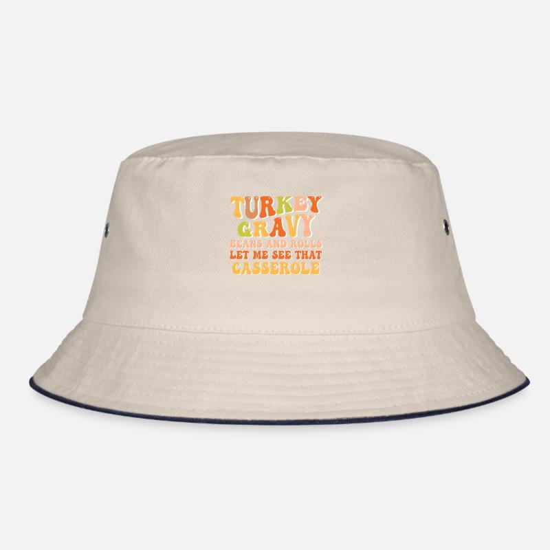 Trruthahn Thanksgiving Funny Design Bucket Hat