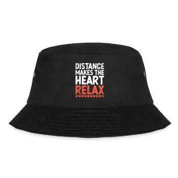 Distance Makes The Heart Relax Sayings For - Bucket Hat - black - Front - Lela (165cm)