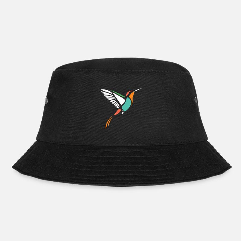 Kolibri - Bucket Hat - Schwarz