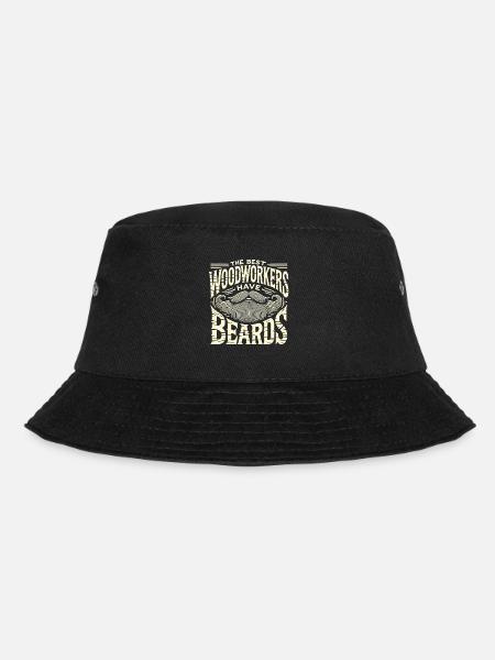 Die besten Holzarbeiter haben Bärte - Bucket Hat - Schwarz