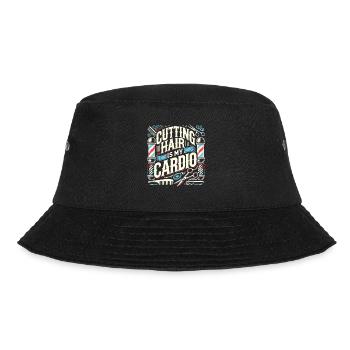 Haare schneiden ist mein Training - Bucket Hat - Schwarz - Vorne - Lela (165cm)