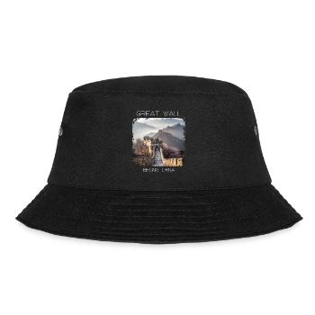 Große Mauer - Bucket Hat - Schwarz - Vorne - Lela (165cm)