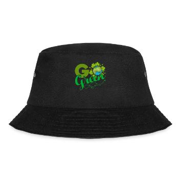 Earth Day Go Green Happy Earth - Bucket Hat - black - Front - Lela (165cm)