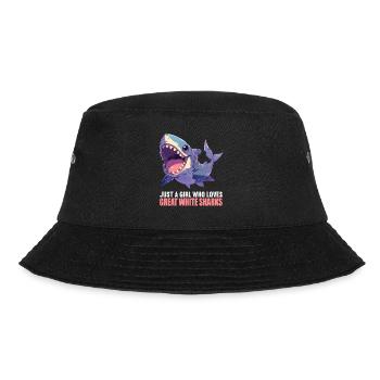 Great White Sharks Great White Shark - Bucket Hat - black - Front - Lela (165cm)